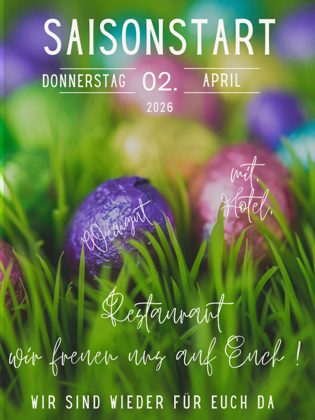 🌷 Saisonstart zu Ostern!